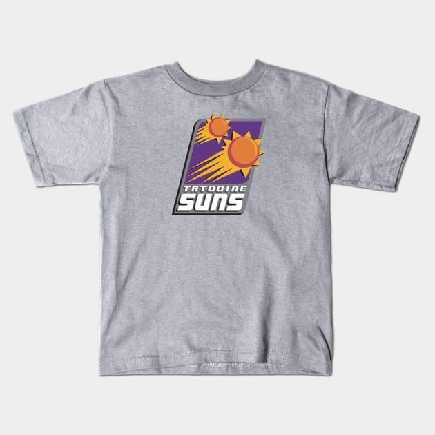 Tatooine Suns Kids T-Shirt by TheBensanity